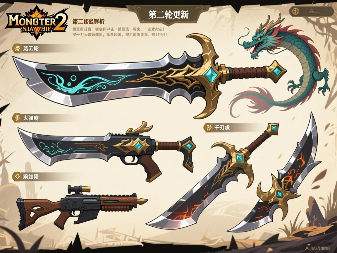 怪物猎人荒野二轮武器解析,第二轮更新哪些武器好用,海龙大剑强度如何,千刃武器怎么获得 怪物猎人荒野二轮武器解析,第二轮更新哪些武器好用,海龙大剑强度如何,千刃武器怎么获得