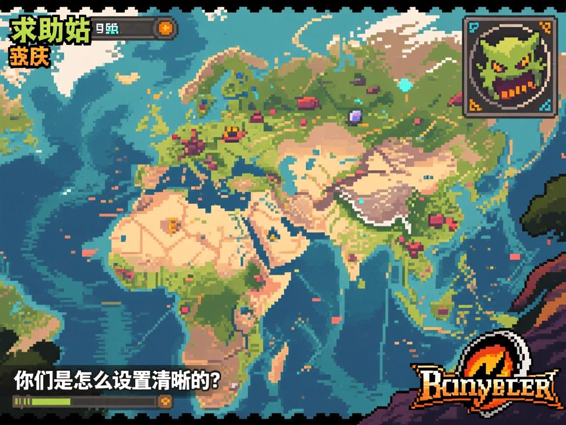 求助帖:怪物猎人荒野地图画面糊成一团,你们是怎么设置清晰的? 求助帖:怪物猎人荒野地图画面糊成一团,你们是怎么设置清晰的?