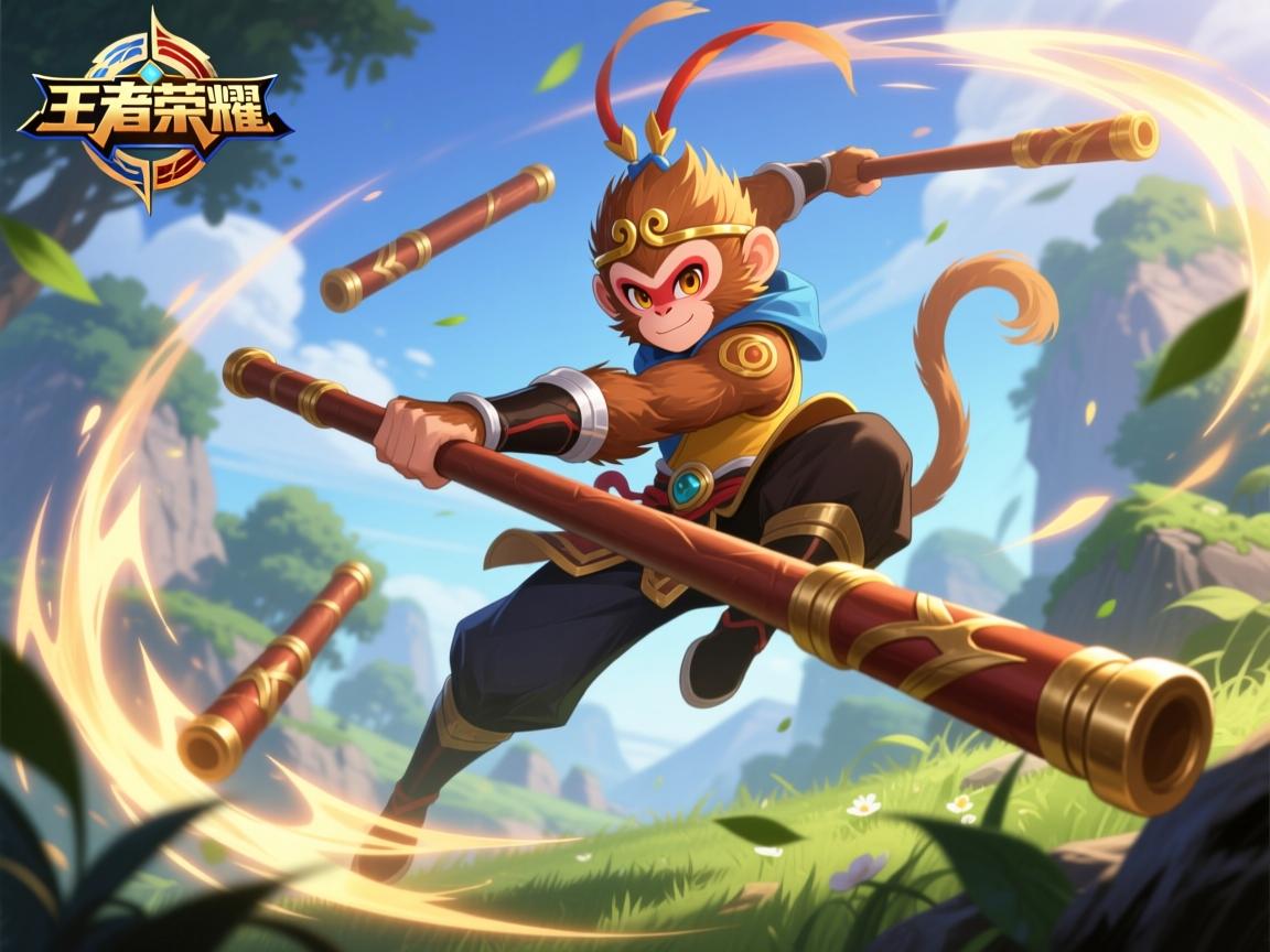 王者荣耀猴子连招技巧,怎么存棍跳棍,如何三棒秒人,连招顺序是什么 王者荣耀猴子连招技巧,怎么存棍跳棍,如何三棒秒人,连招顺序是什么