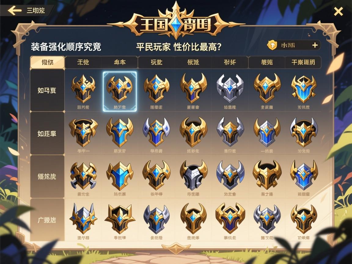 王国纪元装备强化顺序表究竟如何规划_平民玩家优先强化哪些装备性价比最高? 王国纪元装备强化顺序表究竟如何规划_平民玩家优先强化哪些装备性价比最高?