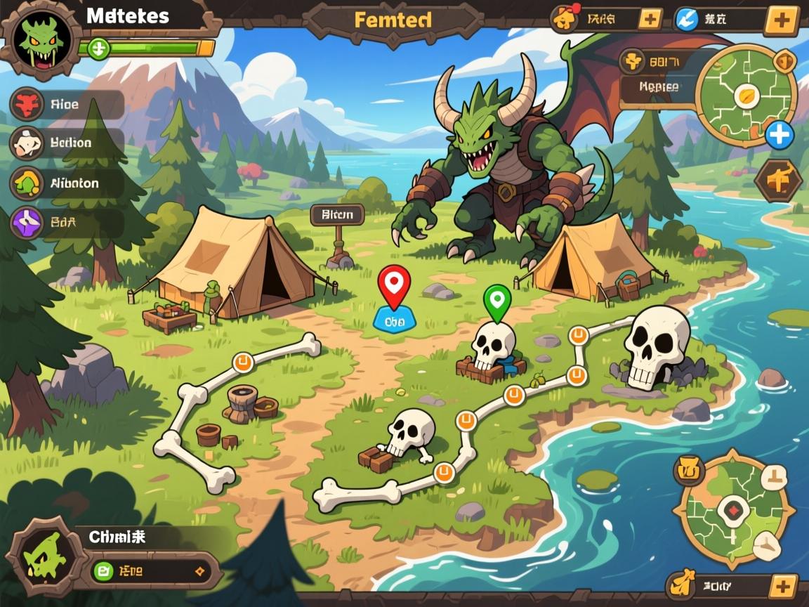 怪物猎人荒野地图导航怎么设置导航点,营地位置在哪,骨冢采集路线怎么规划 怪物猎人荒野地图导航怎么设置导航点,营地位置在哪,骨冢采集路线怎么规划