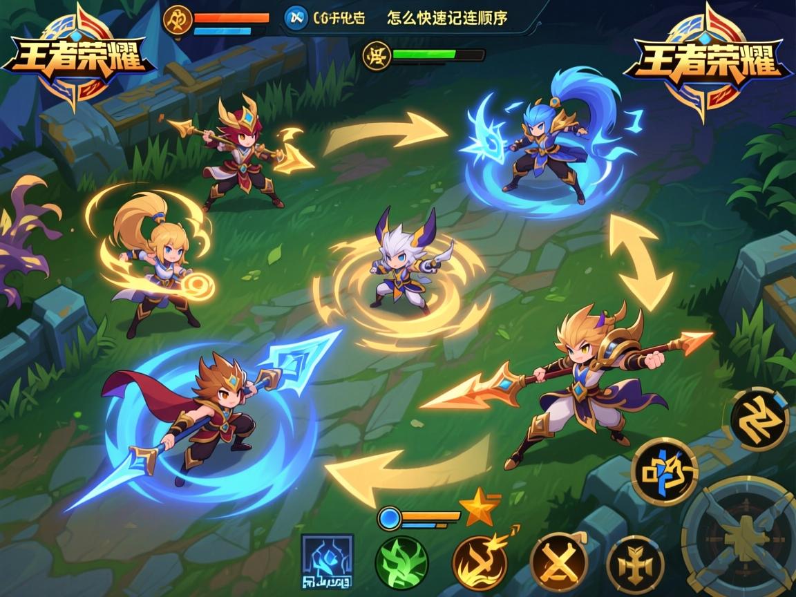 王者荣耀基础连招技巧,怎么快速记住连招顺序,新手应该先练哪些英雄的连招 王者荣耀基础连招技巧,怎么快速记住连招顺序,新手应该先练哪些英雄的连招