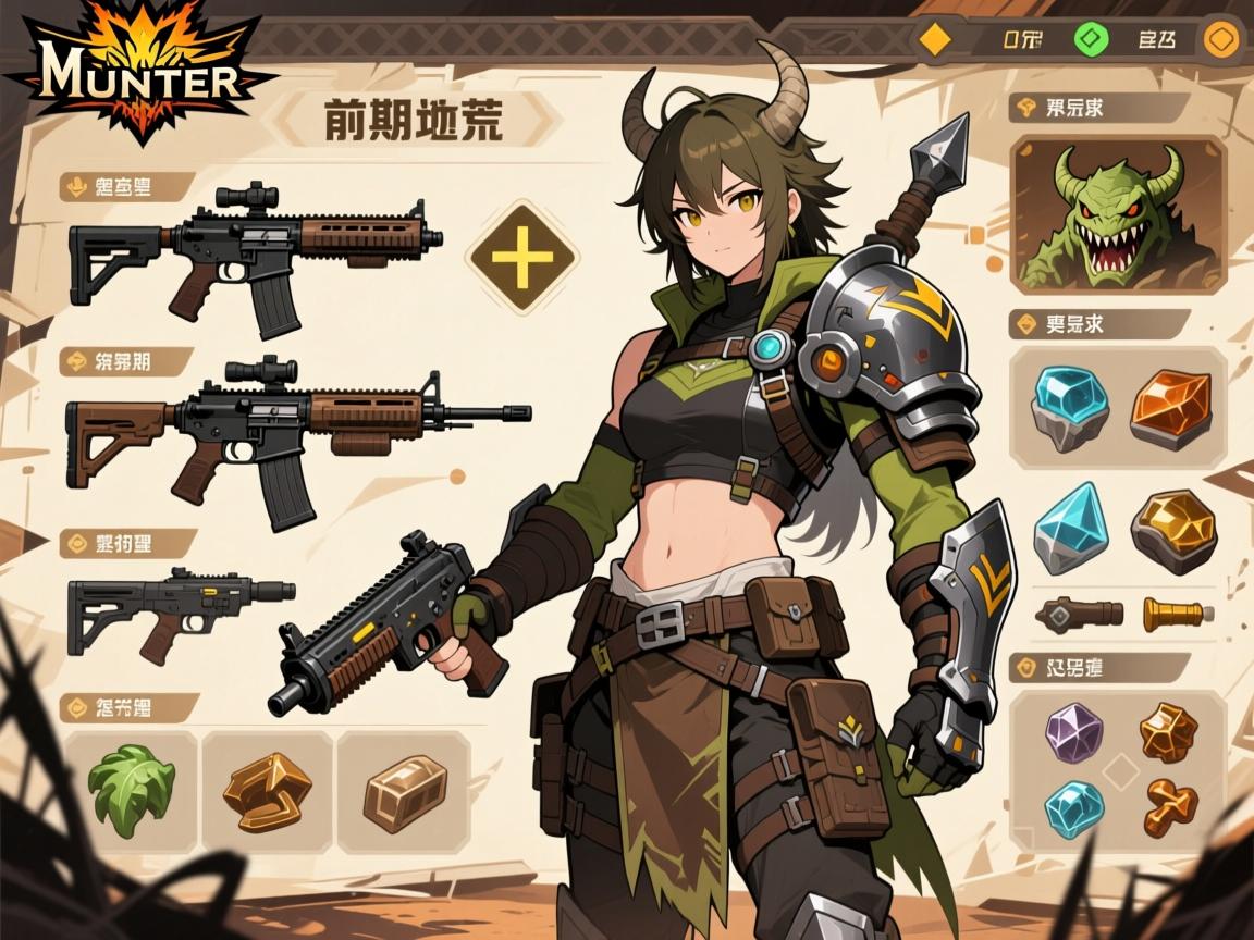 怪物猎人荒野前期开荒攻略,武器怎么选,防具怎么搭配,资源如何管理 怪物猎人荒野前期开荒攻略,武器怎么选,防具怎么搭配,资源如何管理