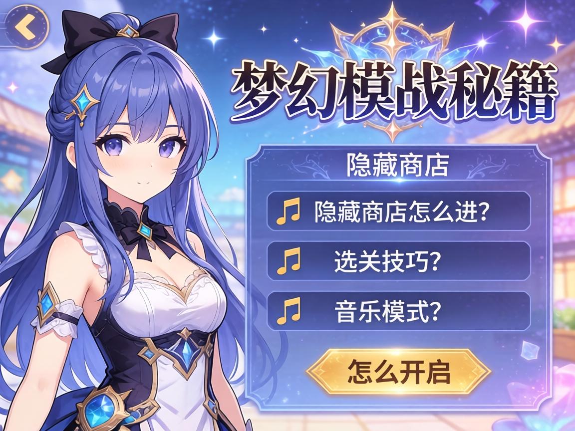 梦幻模拟战秘籍,隐藏商店怎么进,选关技巧有哪些,音乐模式怎么开启 梦幻模拟战秘籍,隐藏商店怎么进,选关技巧有哪些,音乐模式怎么开启