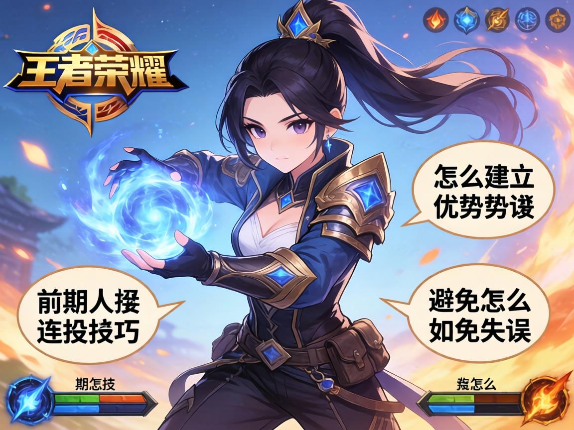 王者荣耀前期连招技巧,怎么建立优势,如何避免失误,技能怎么衔接 王者荣耀前期连招技巧,怎么建立优势,如何避免失误,技能怎么衔接