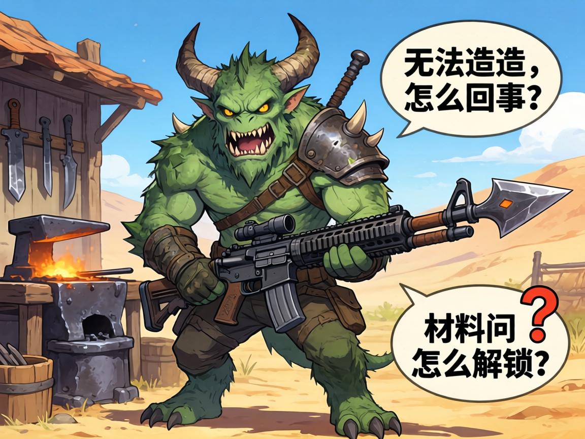 怪物猎人荒野无法造武器,怎么回事,铁匠铺怎么解锁,材料问号怎么办 怪物猎人荒野无法造武器,怎么回事,铁匠铺怎么解锁,材料问号怎么办