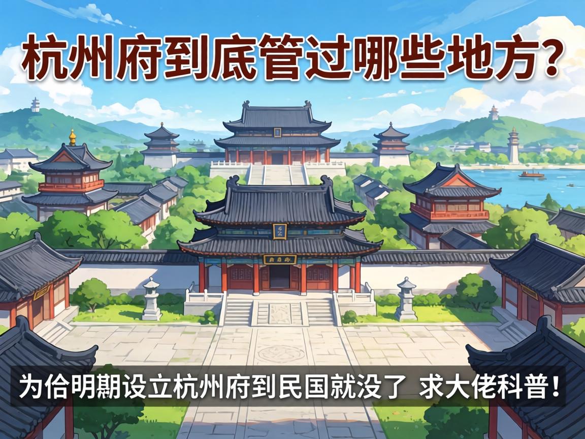 杭州府到底管过哪些地方?为啥明朝设立的杭州府到民国就没了?求大佬科普! 杭州府到底管过哪些地方?为啥明朝设立的杭州府到民国就没了?求大佬科普!