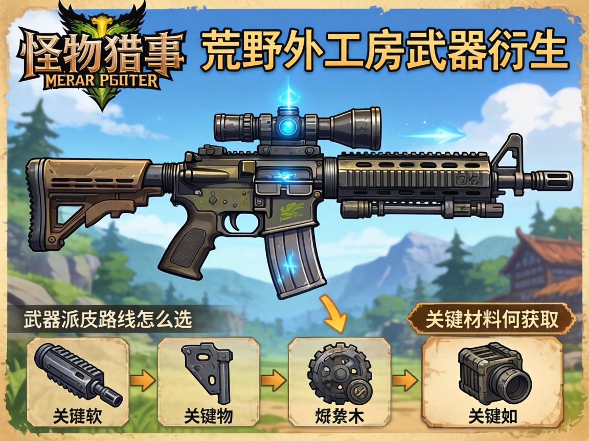 怪物猎人荒野工房武器衍生,武器派生路线怎么选,关键材料如何获取 怪物猎人荒野工房武器衍生,武器派生路线怎么选,关键材料如何获取