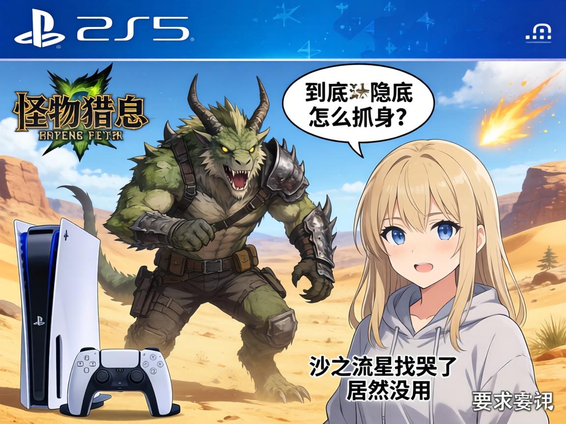 PS5版怪物猎人荒野环境生物到底怎么抓?沙之流星找哭了,隐身衣居然没用 PS5版怪物猎人荒野环境生物到底怎么抓?沙之流星找哭了,隐身衣居然没用