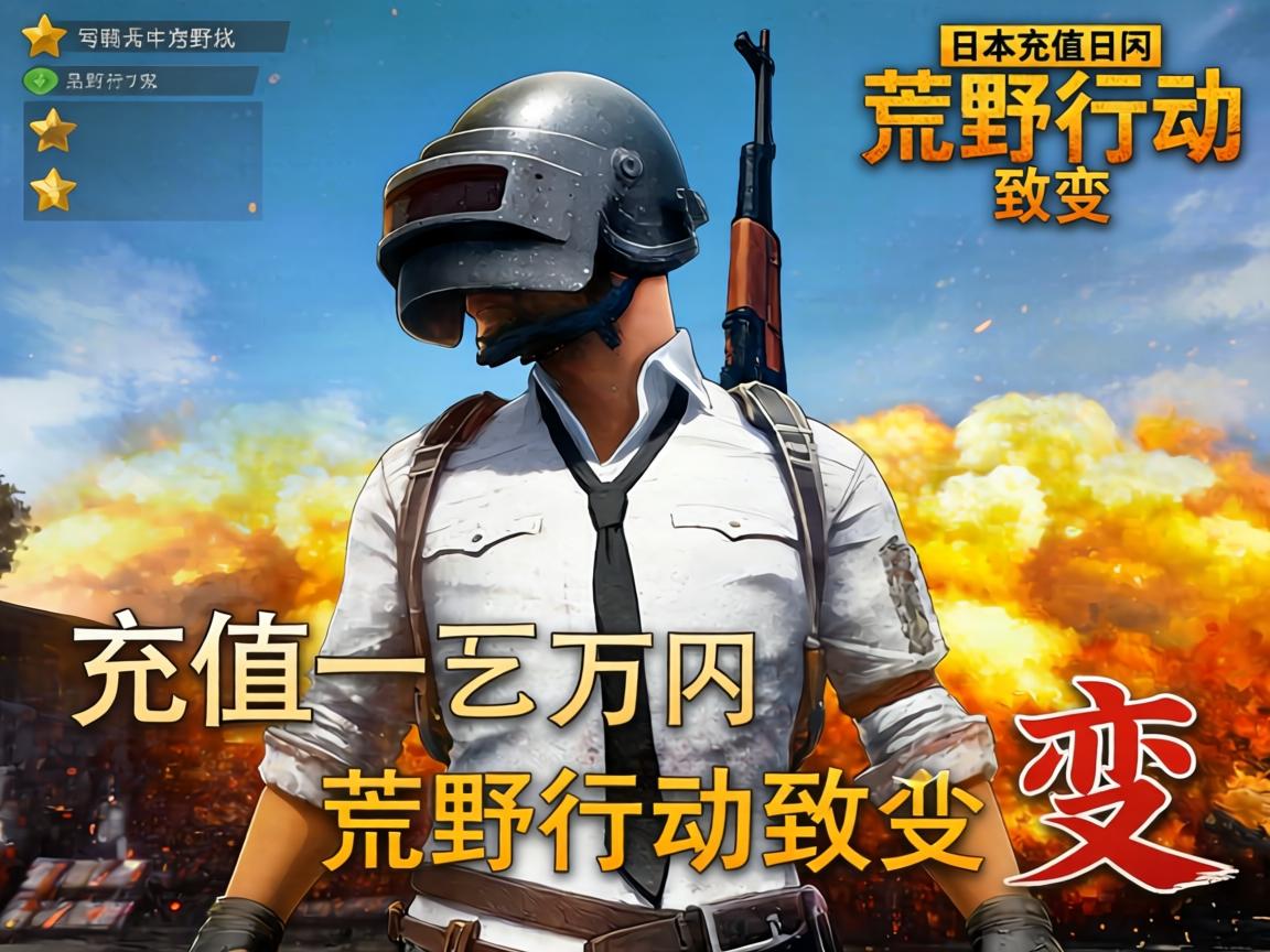 日本艺人充值十万日圆荒野行动致变 日本艺人充值十万日圆荒野行动致变