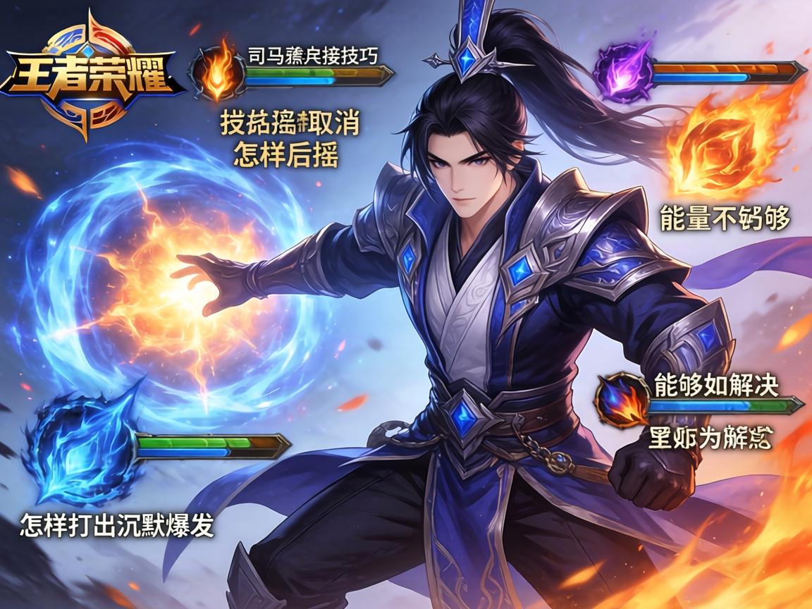 王者荣耀司马懿连招技巧,技能后摇怎样取消,能量不够如何解决,怎样打出沉默爆发 王者荣耀司马懿连招技巧,技能后摇怎样取消,能量不够如何解决,怎样打出沉默爆发