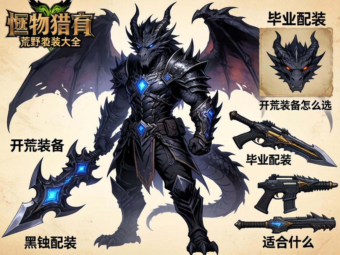怪物猎人荒野配装大全,开荒装备怎么选,毕业配装如何搭配,黑蚀龙套装适合什么武器 怪物猎人荒野配装大全,开荒装备怎么选,毕业配装如何搭配,黑蚀龙套装适合什么武器