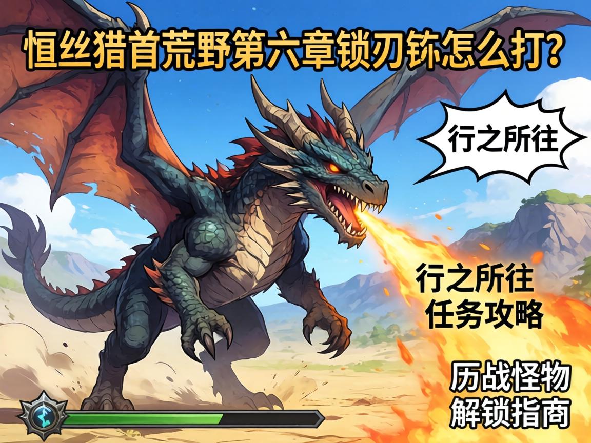 怪物猎人荒野第六章锁刃龙怎么打?行之所往任务攻略及历战怪物解锁指南 怪物猎人荒野第六章锁刃龙怎么打?行之所往任务攻略及历战怪物解锁指南