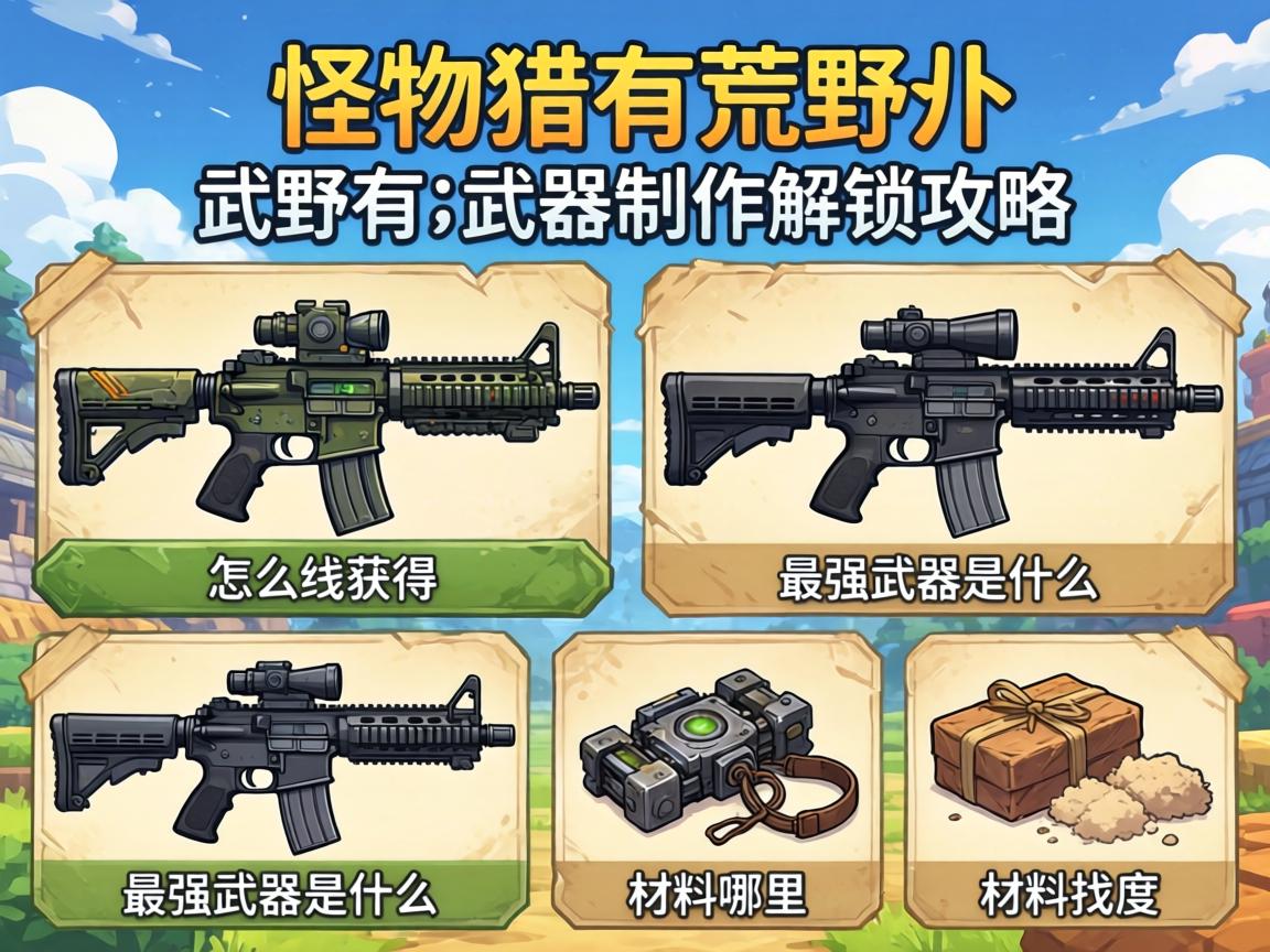 怪物猎人荒野武器制作解锁攻略,机械武器怎么获得,最强武器是什么,材料哪里找 怪物猎人荒野武器制作解锁攻略,机械武器怎么获得,最强武器是什么,材料哪里找