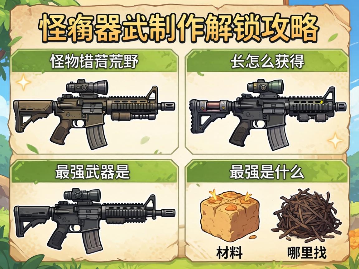 怪物猎人荒野武器制作解锁攻略,机械武器怎么获得,最强武器是什么,材料哪里找 怪物猎人荒野武器制作解锁攻略,机械武器怎么获得,最强武器是什么,材料哪里找