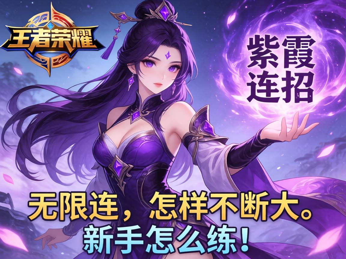 王者荣耀紫霞连招技巧,如何无限连,怎样不断大,新手怎么练 王者荣耀紫霞连招技巧,如何无限连,怎样不断大,新手怎么练