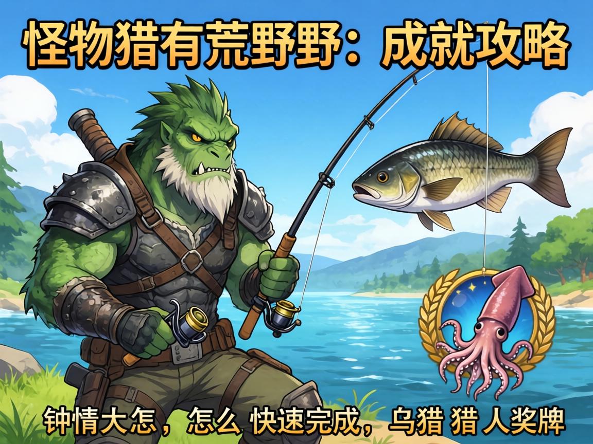 怪物猎人荒野钓鱼成就攻略,钟情大鱼怎么快速完成,乌贼猎人奖杯如何获得 怪物猎人荒野钓鱼成就攻略,钟情大鱼怎么快速完成,乌贼猎人奖杯如何获得