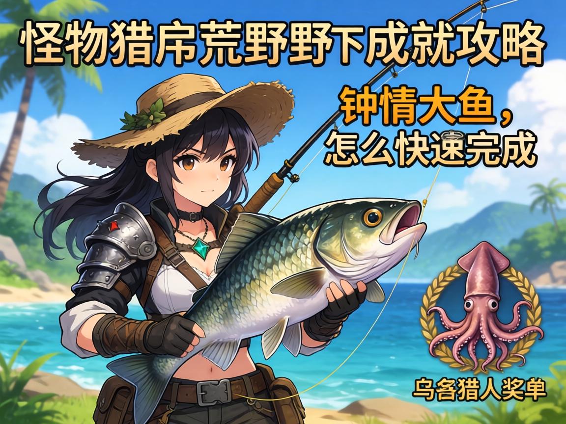 怪物猎人荒野钓鱼成就攻略,钟情大鱼怎么快速完成,乌贼猎人奖杯如何获得 怪物猎人荒野钓鱼成就攻略,钟情大鱼怎么快速完成,乌贼猎人奖杯如何获得