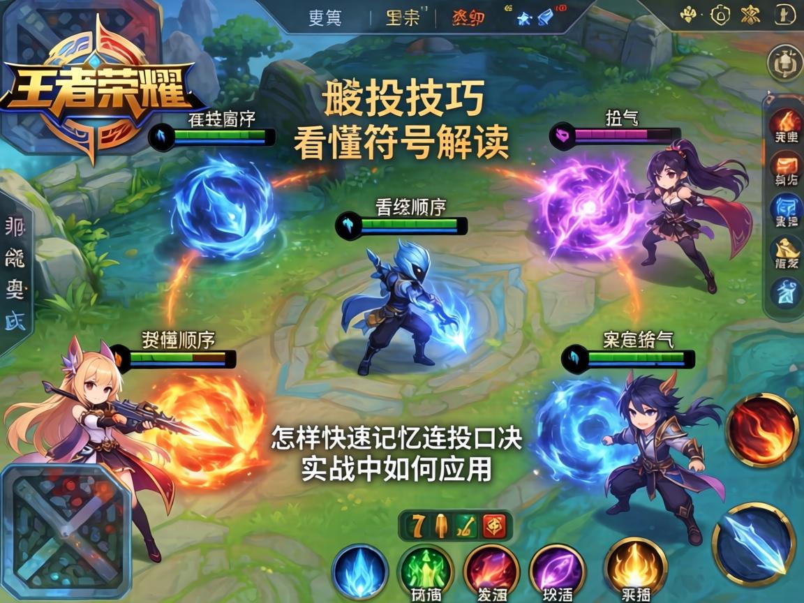 王者荣耀连招技巧符号解读,如何看懂技能顺序,怎样快速记忆连招口诀,实战中如何应用 王者荣耀连招技巧符号解读,如何看懂技能顺序,怎样快速记忆连招口诀,实战中如何应用