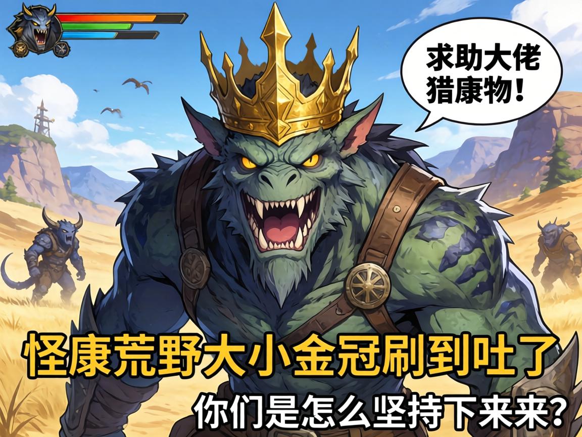 求助大佬!怪物猎人荒野大小金冠刷到吐了,你们是怎么坚持下来的? 求助大佬!怪物猎人荒野大小金冠刷到吐了,你们是怎么坚持下来的?