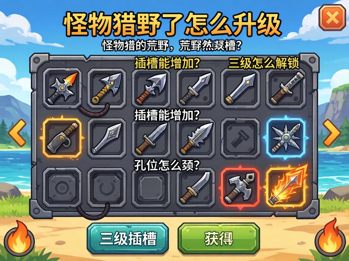 怪物猎人荒野武器插槽怎么升级,插槽能增加吗,孔位怎么解锁,三级插槽怎么获得 怪物猎人荒野武器插槽怎么升级,插槽能增加吗,孔位怎么解锁,三级插槽怎么获得