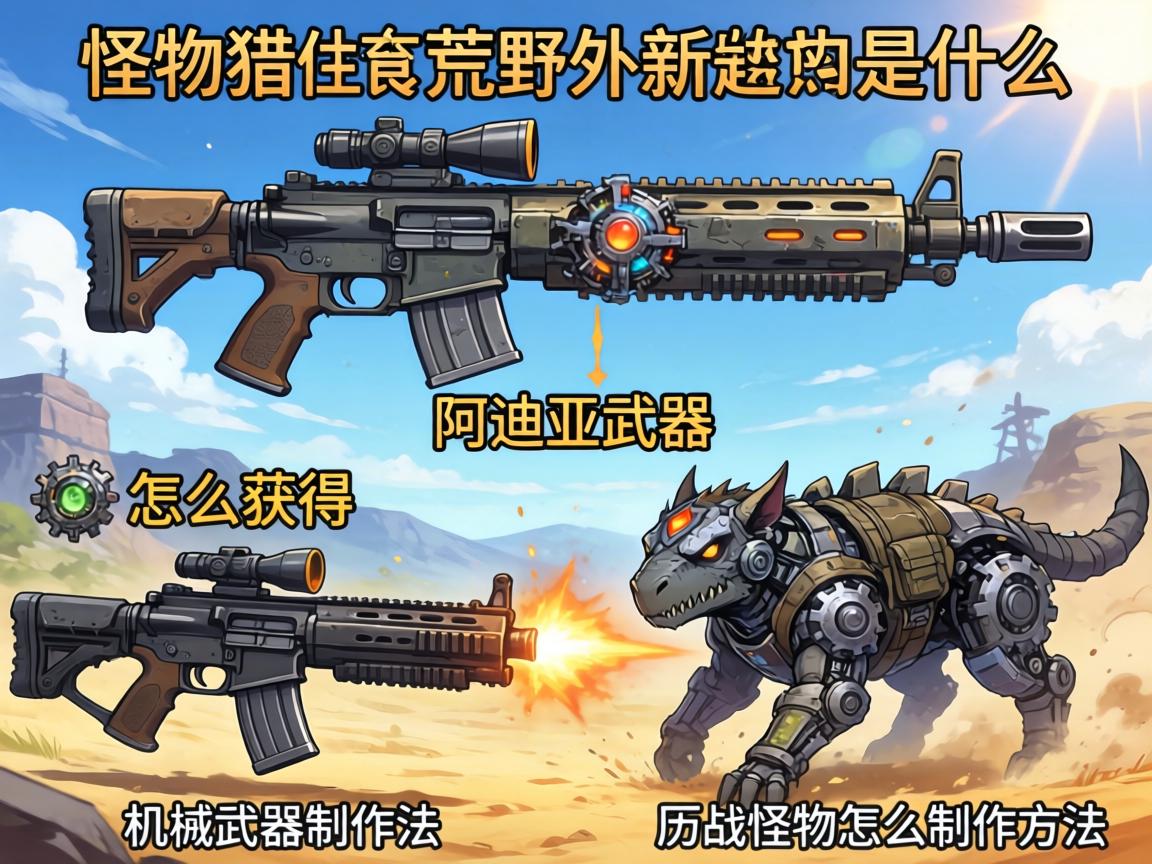 怪物猎人荒野新武器是什么,阿迪亚武器怎么获得,机械武器制作方法,历战怪物怎么打 怪物猎人荒野新武器是什么,阿迪亚武器怎么获得,机械武器制作方法,历战怪物怎么打