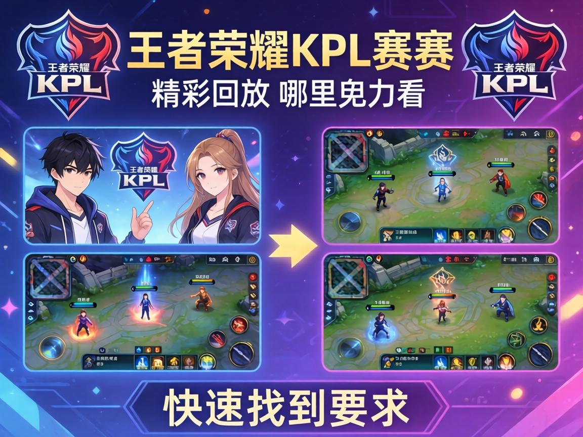 王者荣耀KPL赛程精彩回放,哪里可以看,有哪些经典对局,如何快速找到 王者荣耀KPL赛程精彩回放,哪里可以看,有哪些经典对局,如何快速找到