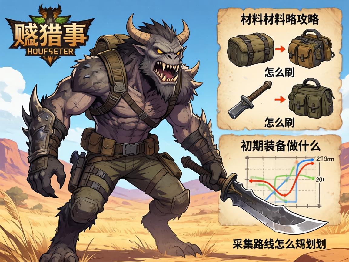 荒野怪物猎人材料攻略,材料怎么刷,初期装备做什么,采集路线怎么规划 荒野怪物猎人材料攻略,材料怎么刷,初期装备做什么,采集路线怎么规划
