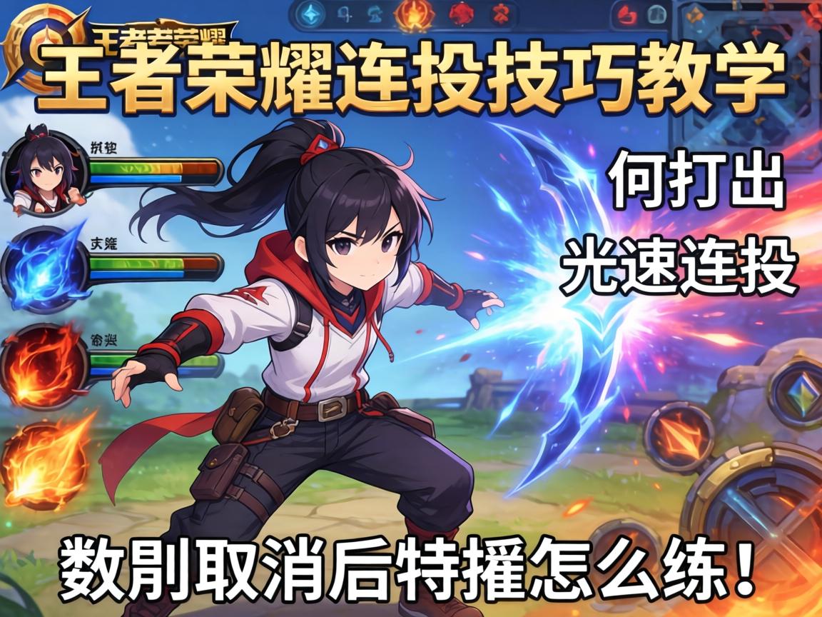 王者荣耀连招技巧教学,如何打出光速连招,技能取消后摇怎么练? 王者荣耀连招技巧教学,如何打出光速连招,技能取消后摇怎么练?