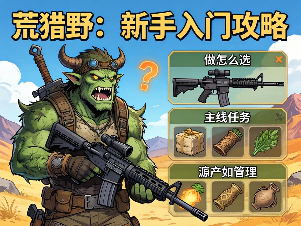 怪物猎人荒野新手入门攻略,武器怎么选,主线任务怎么做,资源如何管理 怪物猎人荒野新手入门攻略,武器怎么选,主线任务怎么做,资源如何管理