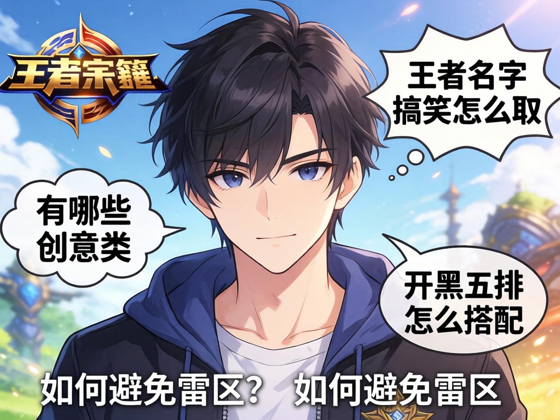 王者名字搞笑怎么取,有哪些创意类型,开黑五排怎么搭配,如何避免雷区 王者名字搞笑怎么取,有哪些创意类型,开黑五排怎么搭配,如何避免雷区
