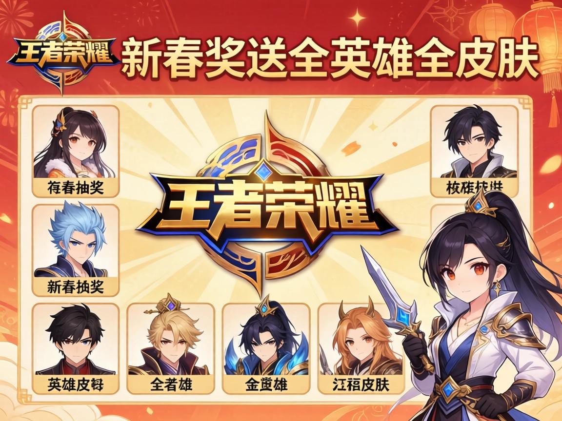 王者荣耀新春抽奖送全英雄全皮肤 王者荣耀新春抽奖送全英雄全皮肤