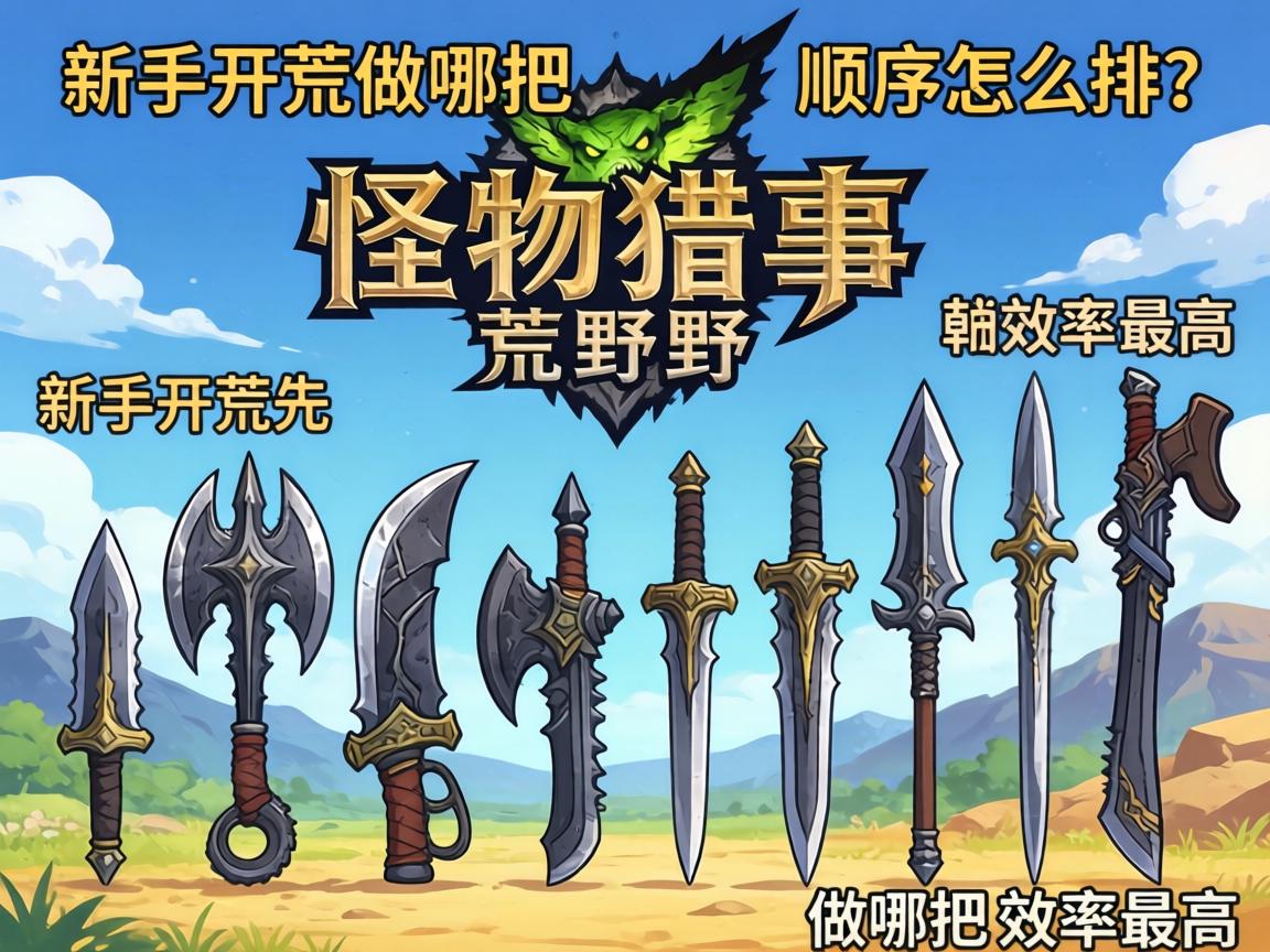怪物猎人荒野武器顺序怎么排?新手开荒先做哪把武器效率最高 怪物猎人荒野武器顺序怎么排?新手开荒先做哪把武器效率最高