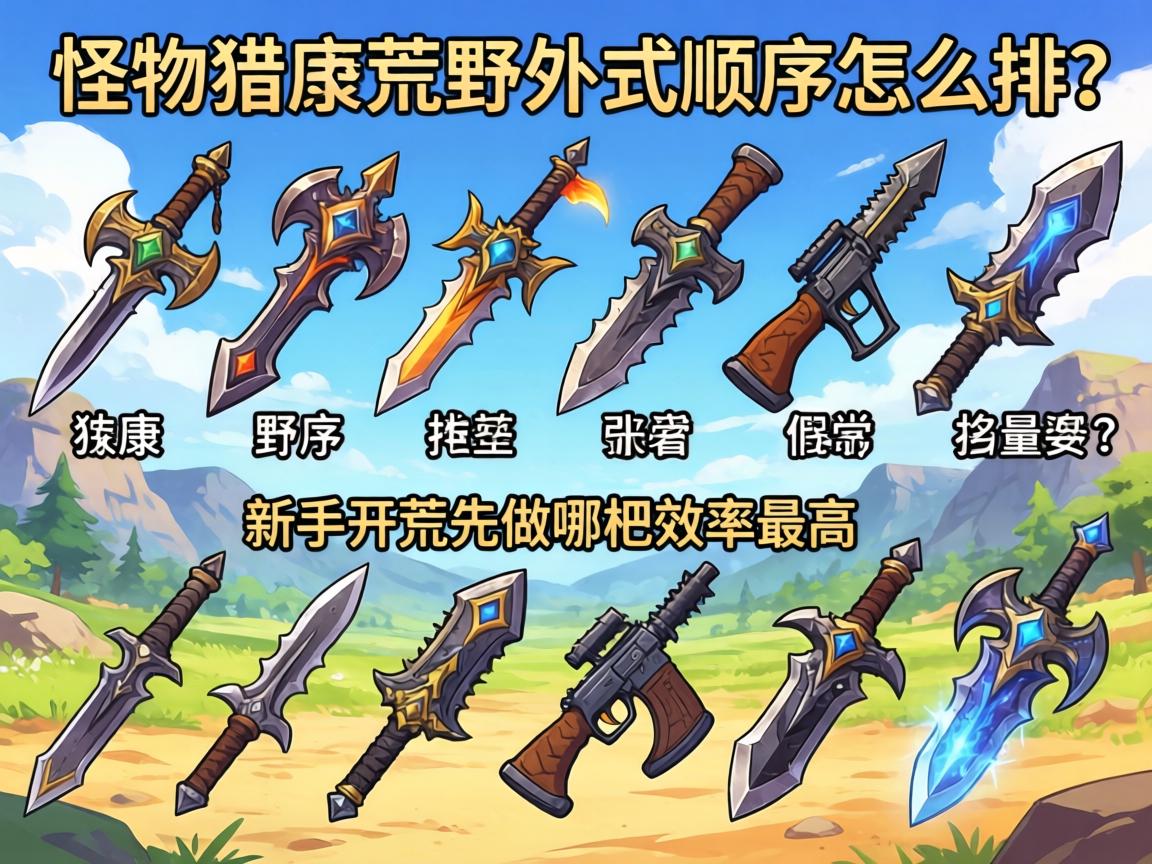 怪物猎人荒野武器顺序怎么排?新手开荒先做哪把武器效率最高 怪物猎人荒野武器顺序怎么排?新手开荒先做哪把武器效率最高