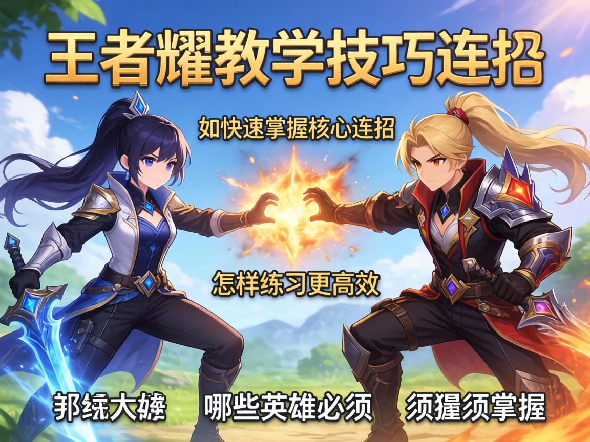 王者荣耀教学技巧连招,如何快速掌握核心连招,怎样练习更高效,哪些英雄必须掌握? 王者荣耀教学技巧连招,如何快速掌握核心连招,怎样练习更高效,哪些英雄必须掌握?