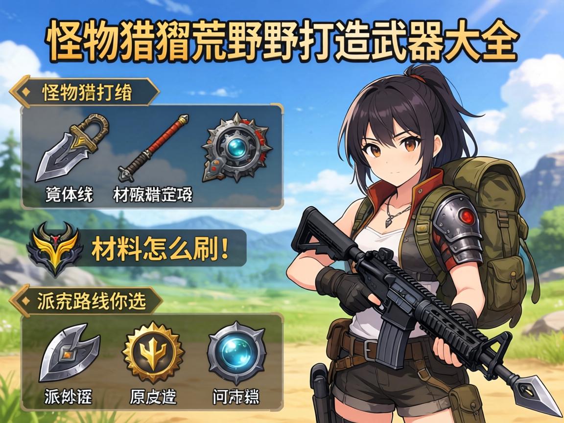 怪物猎人荒野打造武器大全,材料怎么刷,派生路线如何选 怪物猎人荒野打造武器大全,材料怎么刷,派生路线如何选