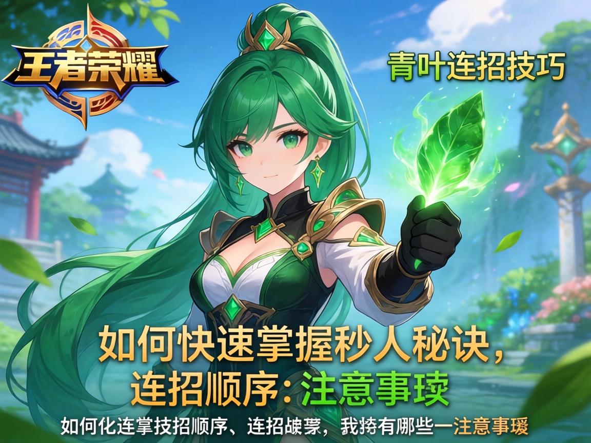 王者荣耀青叶连招技巧,如何快速掌握秒人秘诀,连招顺序有哪些注意事项 王者荣耀青叶连招技巧,如何快速掌握秒人秘诀,连招顺序有哪些注意事项