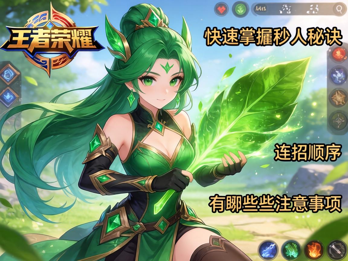 王者荣耀青叶连招技巧,如何快速掌握秒人秘诀,连招顺序有哪些注意事项 王者荣耀青叶连招技巧,如何快速掌握秒人秘诀,连招顺序有哪些注意事项