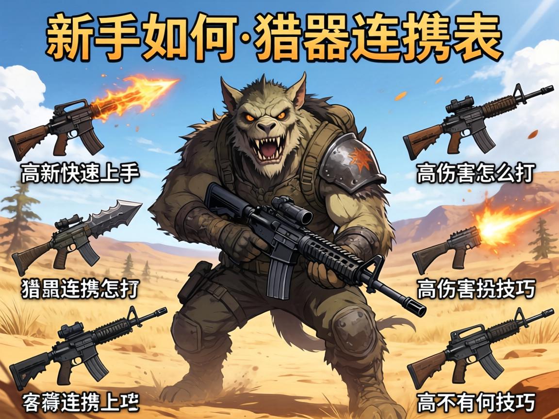 荒野怪物猎人武器连招表,新手如何快速上手,高伤害连招怎么打,不同武器有何技巧 荒野怪物猎人武器连招表,新手如何快速上手,高伤害连招怎么打,不同武器有何技巧