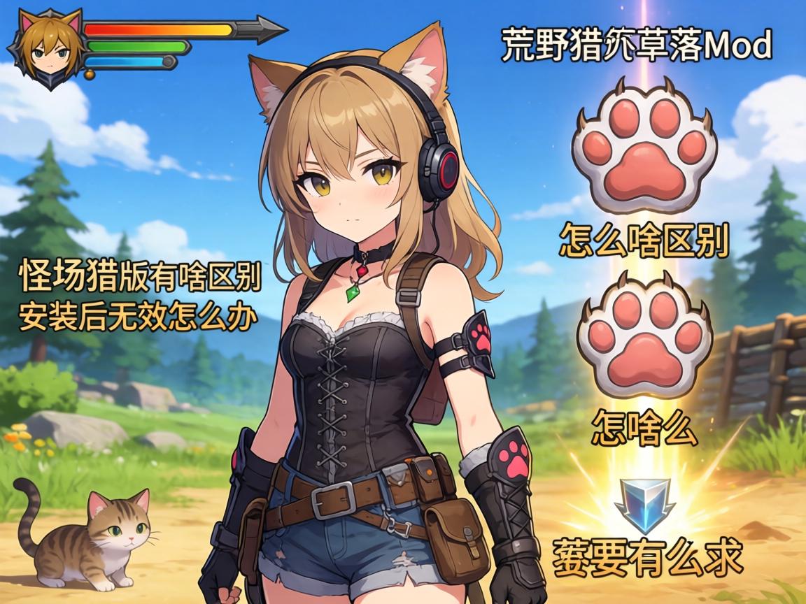 怪物猎人荒野猫爪掉落mod,掉落光柱怎么显示,猫爪版有啥区别,安装后无效怎么办 怪物猎人荒野猫爪掉落mod,掉落光柱怎么显示,猫爪版有啥区别,安装后无效怎么办