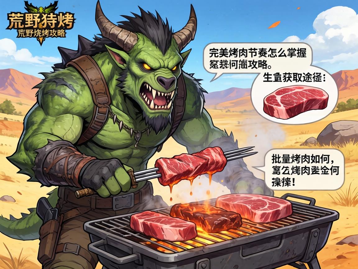 怪物猎人荒野烧烤攻略:完美烤肉节奏怎么掌握,生肉获取途径有哪些,批量烤肉如何操作 怪物猎人荒野烧烤攻略:完美烤肉节奏怎么掌握,生肉获取途径有哪些,批量烤肉如何操作