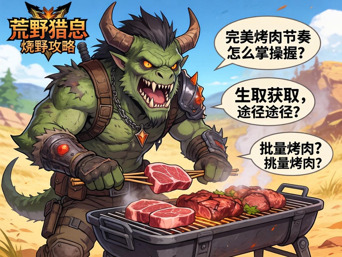 怪物猎人荒野烧烤攻略:完美烤肉节奏怎么掌握,生肉获取途径有哪些,批量烤肉如何操作 怪物猎人荒野烧烤攻略:完美烤肉节奏怎么掌握,生肉获取途径有哪些,批量烤肉如何操作