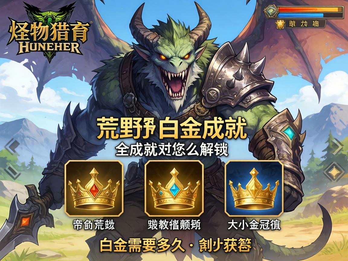 怪物猎人荒野白金成就,全成就怎么解锁,大小金冠如何获得,白金需要多久 怪物猎人荒野白金成就,全成就怎么解锁,大小金冠如何获得,白金需要多久