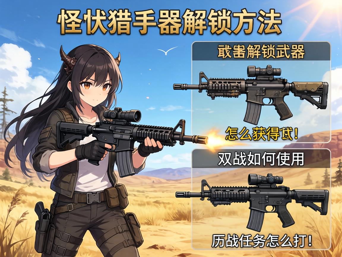荒野怪物猎人武器解锁方法,机械武器怎么获得,双武器如何使用,历战任务怎么打 荒野怪物猎人武器解锁方法,机械武器怎么获得,双武器如何使用,历战任务怎么打