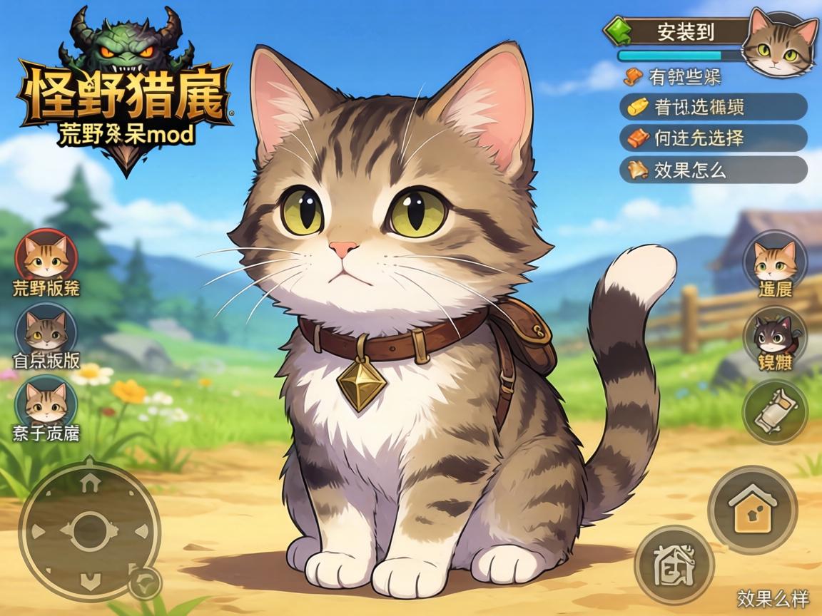 怪物猎人荒野呆猫mod,怎么安装到游戏里,有哪些版本可以选择,效果怎么样 怪物猎人荒野呆猫mod,怎么安装到游戏里,有哪些版本可以选择,效果怎么样