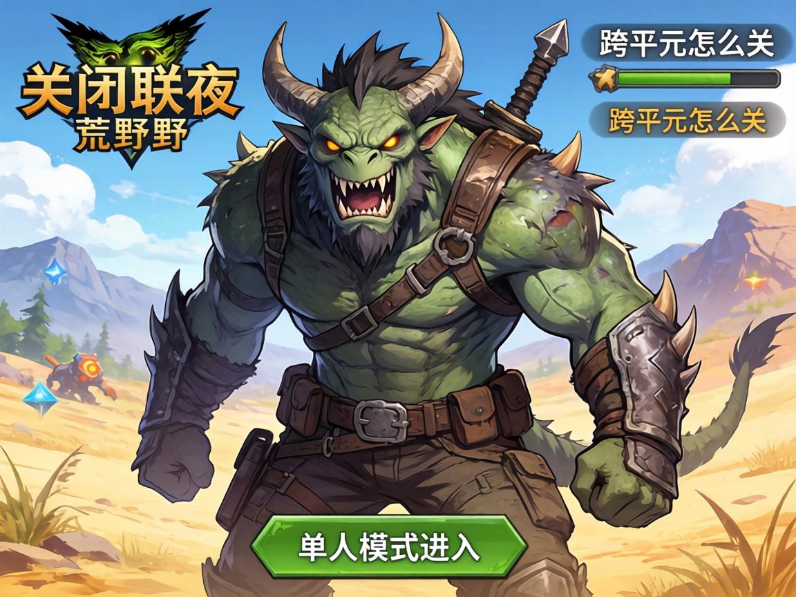 怪物猎人荒野如何关闭联机,跨平台怎么关,单人模式怎么进入 怪物猎人荒野如何关闭联机,跨平台怎么关,单人模式怎么进入
