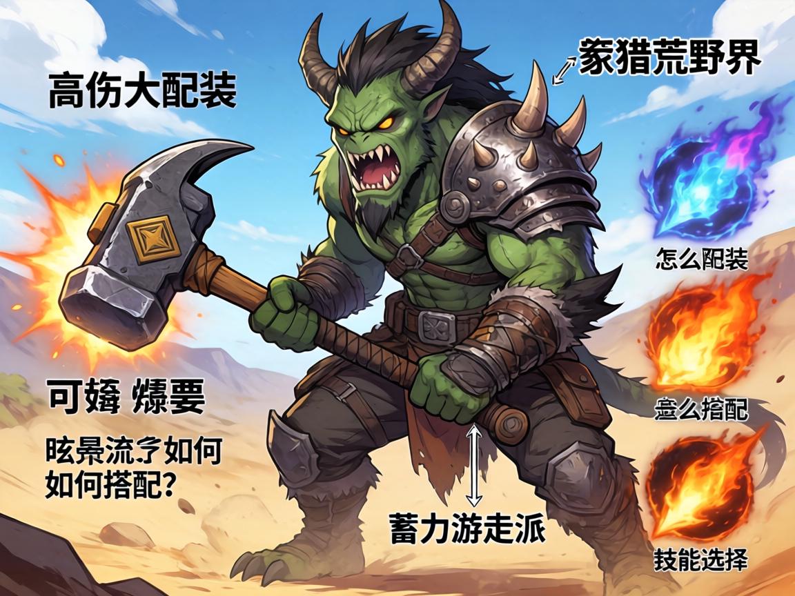 锤子配装怪物猎人荒野,高伤大锤怎么配装,眩晕流如何搭配,蓄力游走派技能选择 锤子配装怪物猎人荒野,高伤大锤怎么配装,眩晕流如何搭配,蓄力游走派技能选择