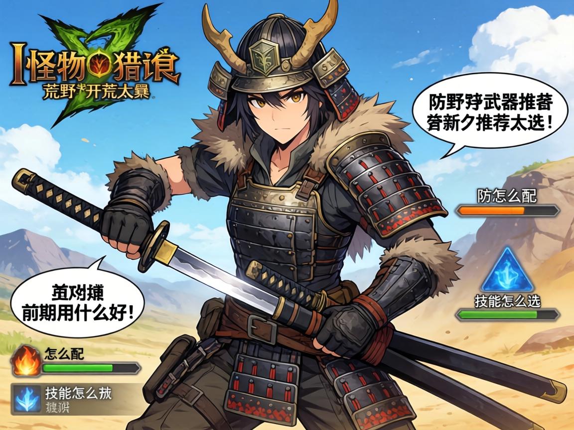 怪物猎人荒野开荒武器推荐太刀,前期用什么武器好,防具怎么搭配,技能怎么选 怪物猎人荒野开荒武器推荐太刀,前期用什么武器好,防具怎么搭配,技能怎么选
