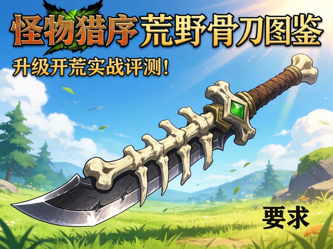 怪物猎人荒野骨刀升级路线图鉴,骨制武器开荒实战评测! 怪物猎人荒野骨刀升级路线图鉴,骨制武器开荒实战评测!
