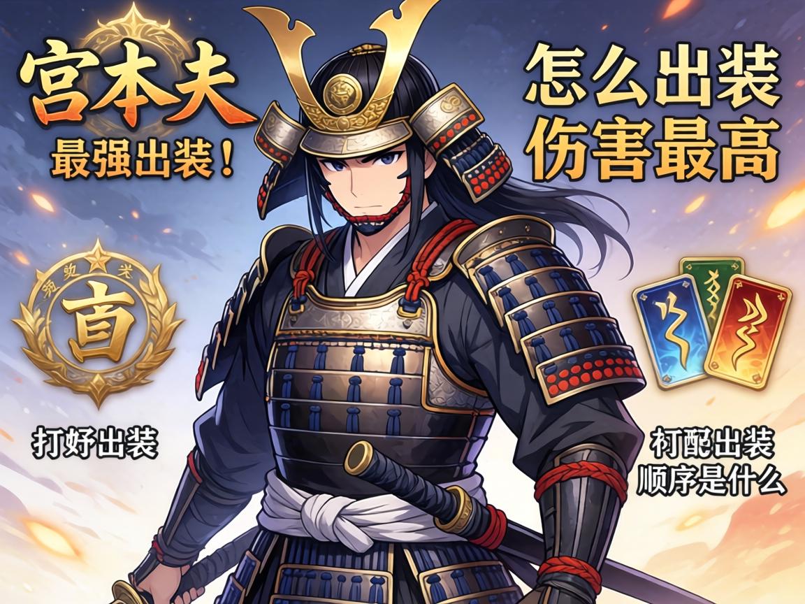 宫本武藏最强出装丨怎么出装伤害最高,打野出装顺序是什么,铭文如何搭配 宫本武藏最强出装丨怎么出装伤害最高,打野出装顺序是什么,铭文如何搭配